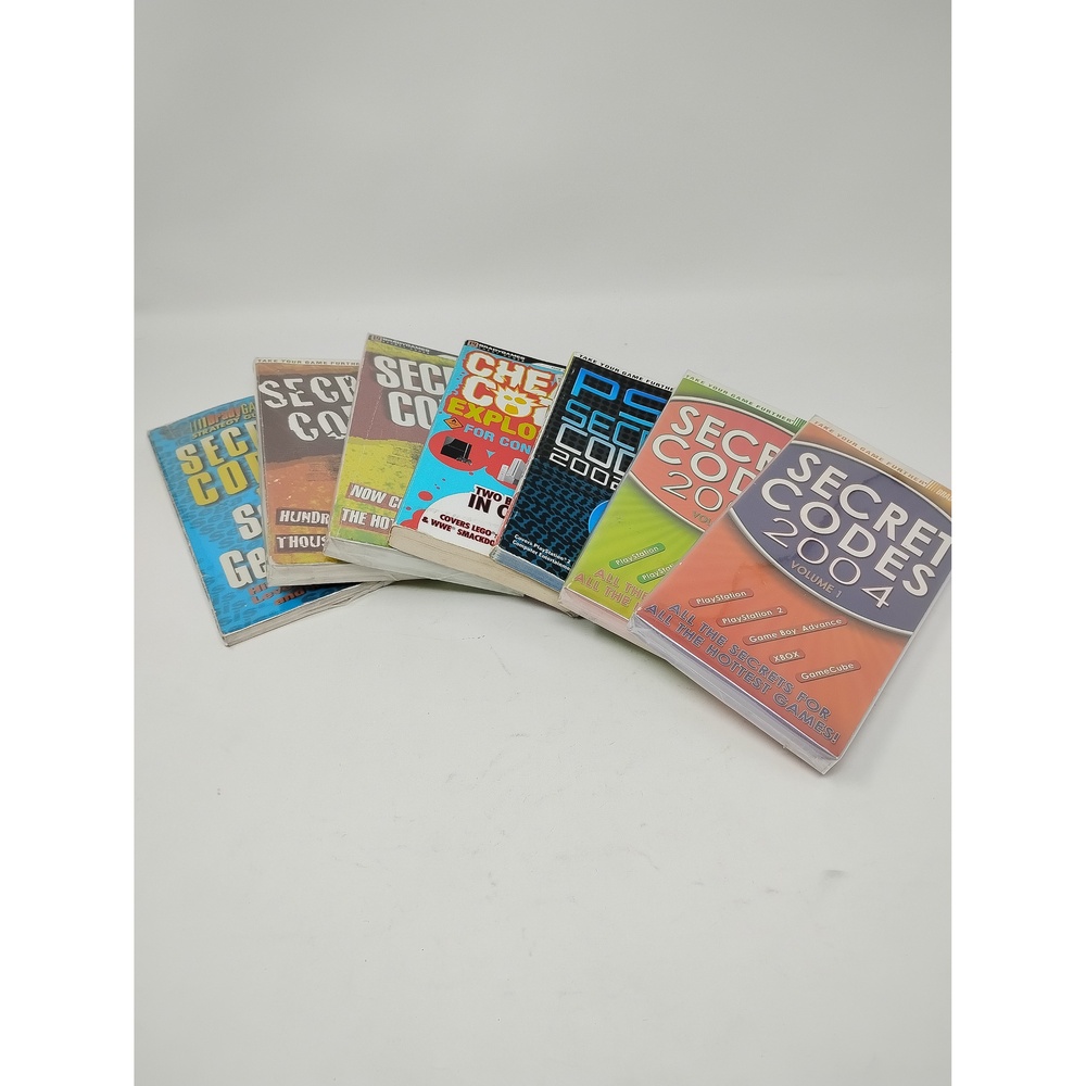 Vintage BradyGames 2000s Cheat Code Book Set 6pc Strategy Guides PS2 Xbox